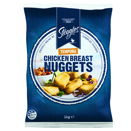 Steggles Chicken Tempura Nuggets (1kg Bag)