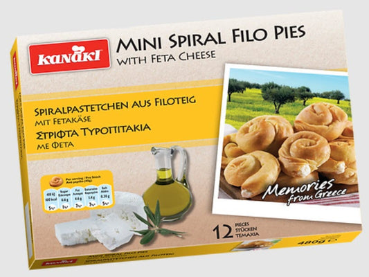 Kanaki Mini Cheese Filo Spirals