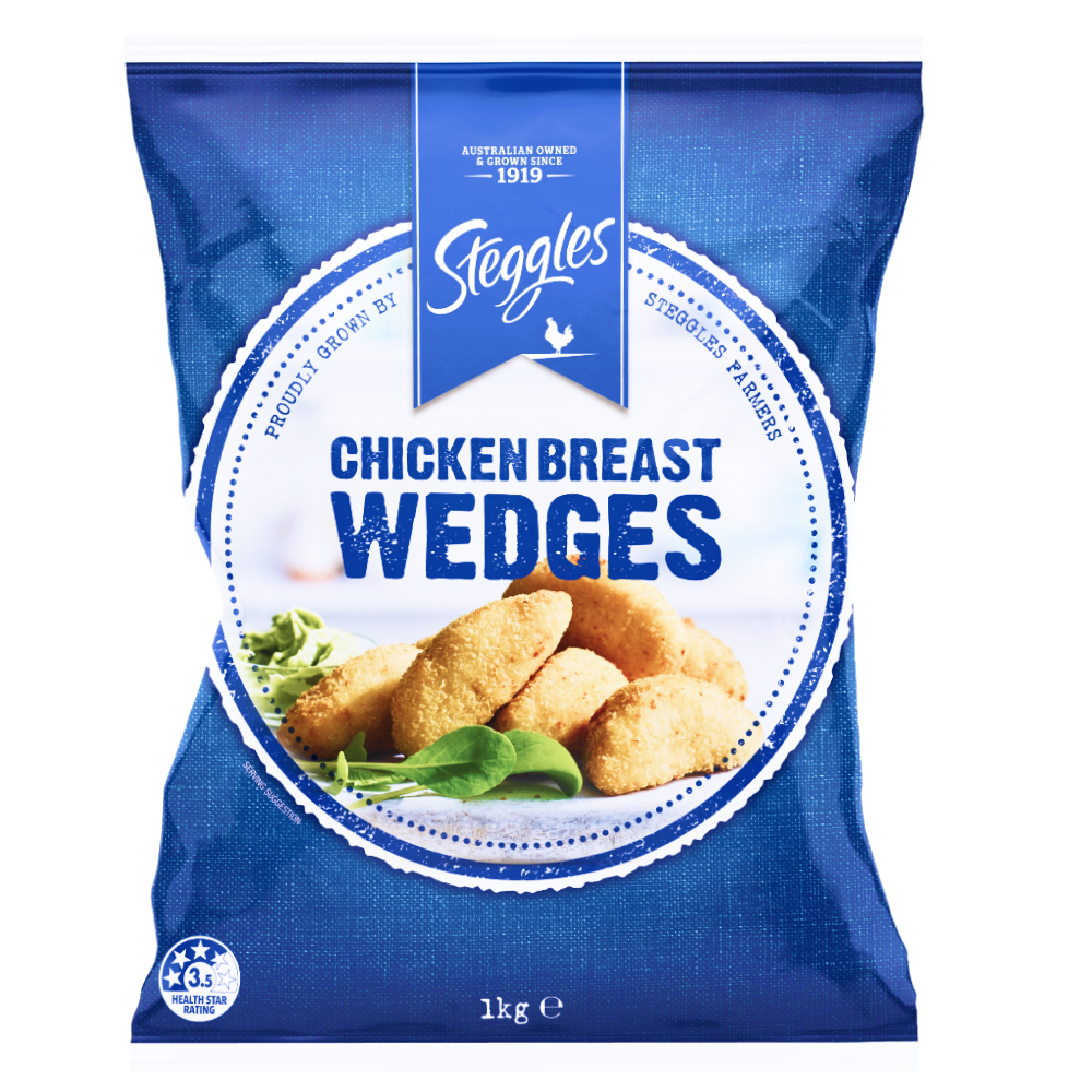 Steggles Chicken Breast Wedges (Pkt) – Joes Fresh Poultry