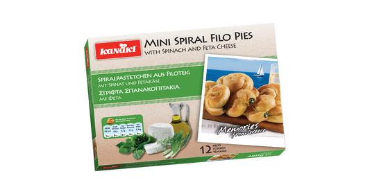 Kanaki Mini Spinach & Cheese Filo Spirals