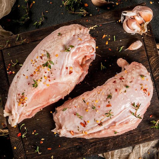 Half Breast Chicken Skin On & Bone In (1kg)